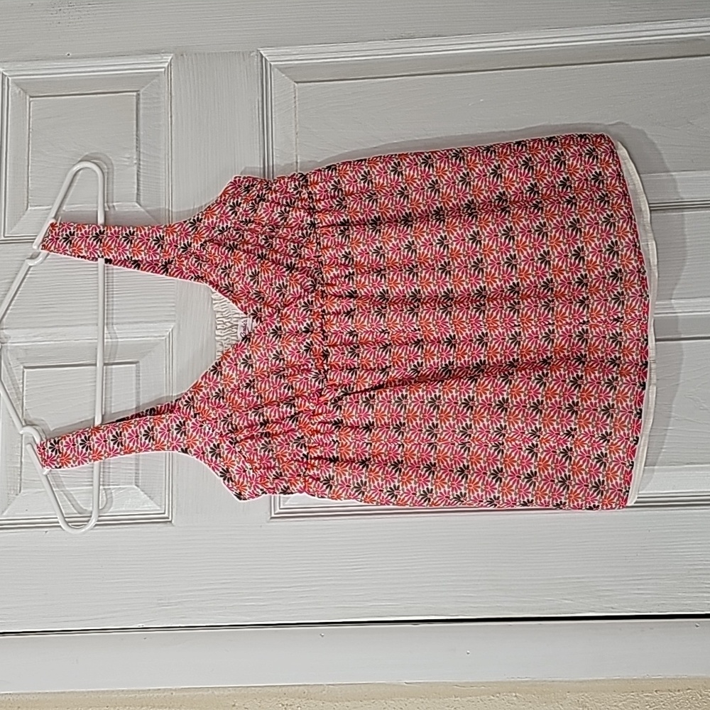 CANDIES Orange & Pink Daisy Top